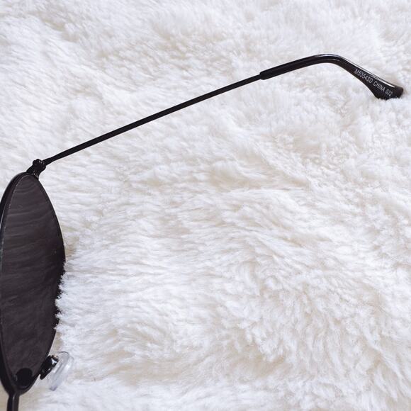 Carl Black Aviator Slim Sunglasses - Picture 7 of 12